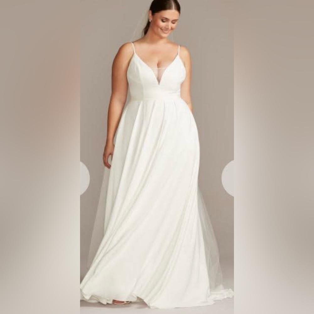 David's Bridal Ivory Wedding Dress